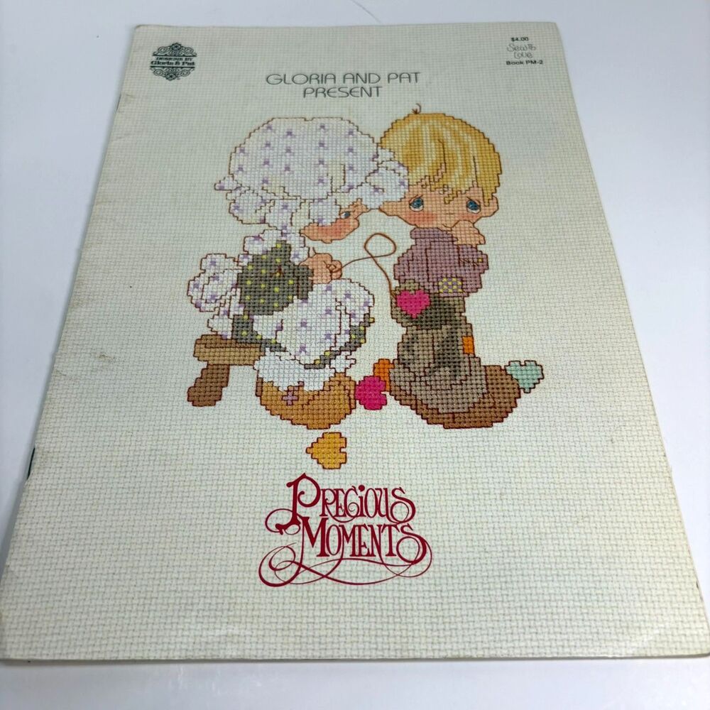Vintage 1981 Precious Moments "Sew in Love" Cross Stitch Pattern Book PM-2 Glori